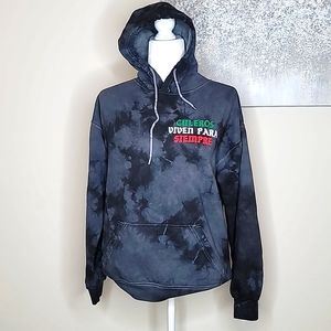**SOLD** NEW Unisex Culeros Viven Para Siempre Hooded Tie Dye Sweatshirt